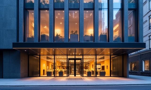 Modern London office architecture at Broadley Street